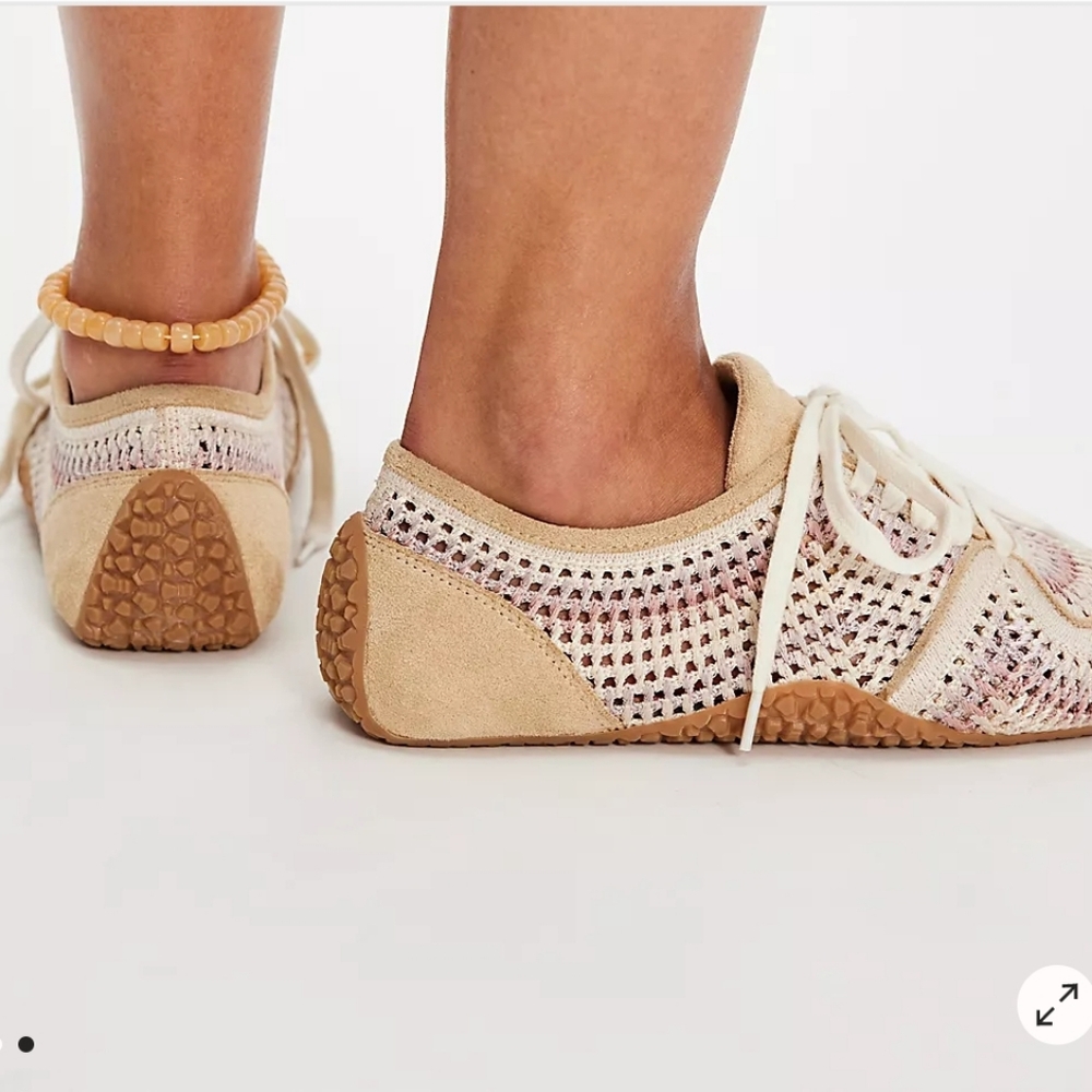 Free People Crochet Low Pro Sneakers